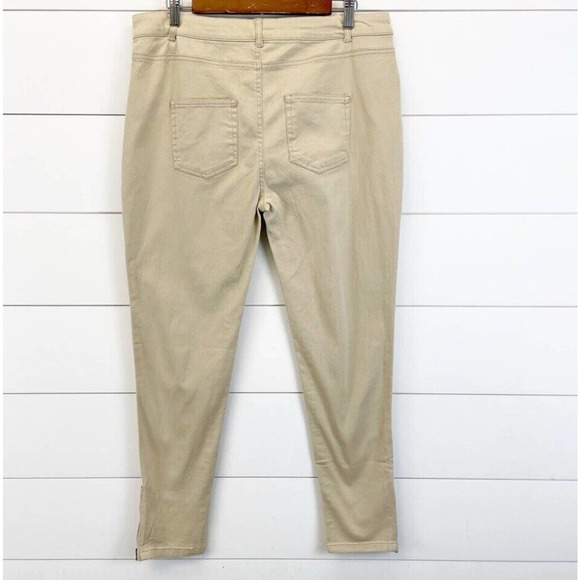 NEW Bongo Juniors Anklebiter Twill Pants Mid Rise Cotton Blend Zip Ankle Stretch - Picture 4 of 13